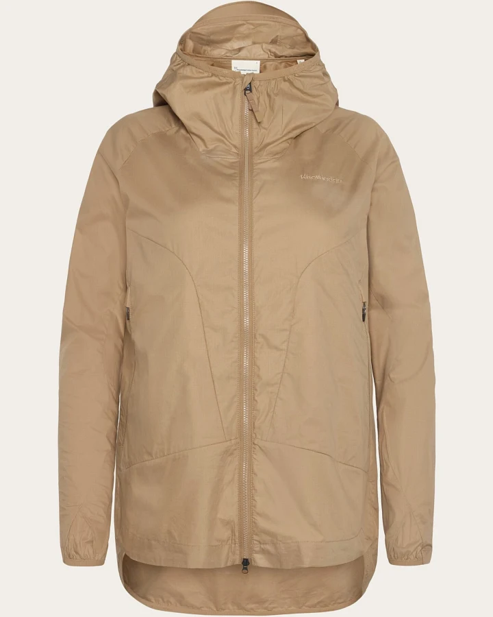 KnowledgeCotton Apparel Damen vegan Jacke Damen Vent Ripstop 90 Tuffet Braun