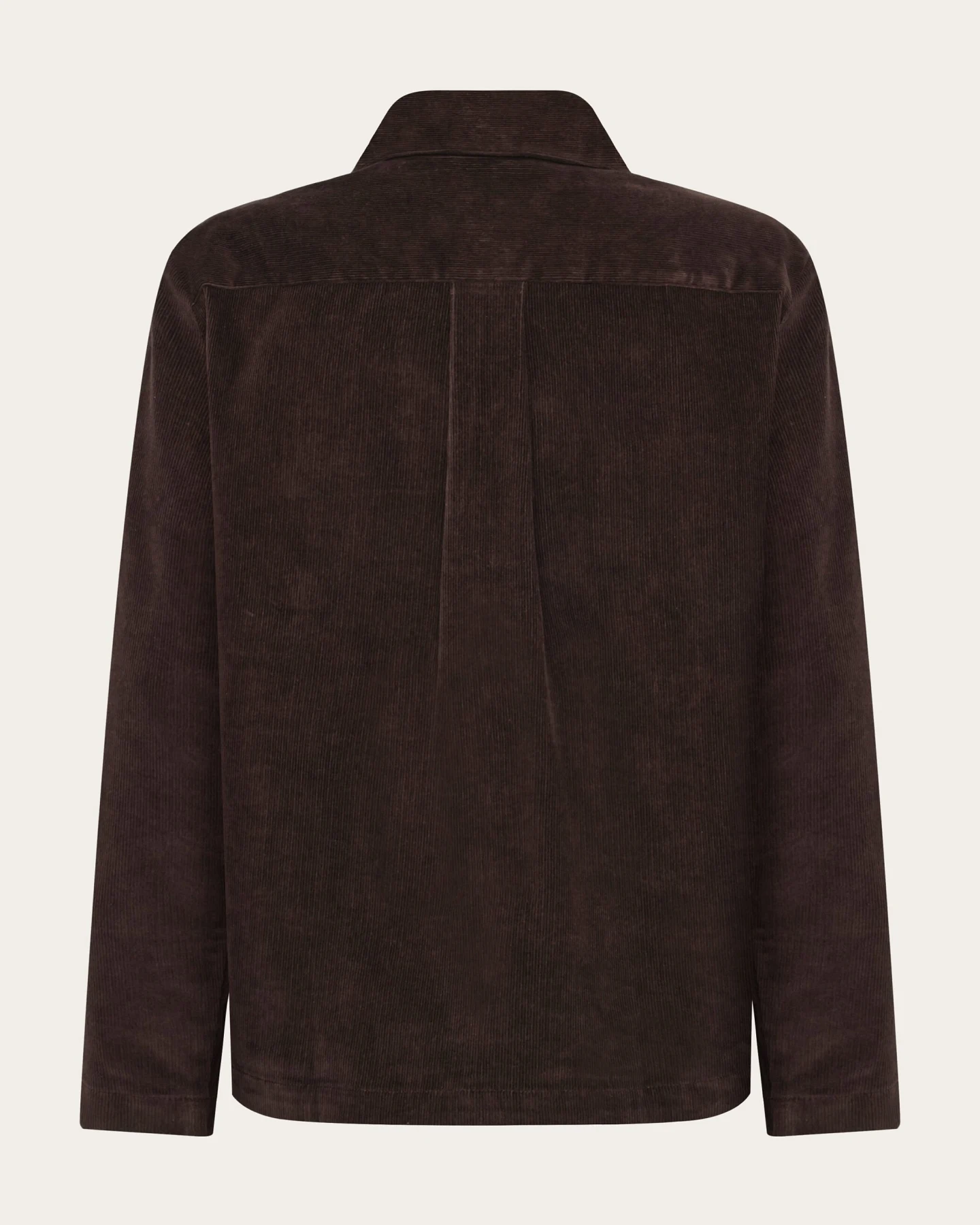 KnowledgeCotton Apparel Damen vegan Overshirt Damen Corduroy Chocolate Torte – Ansicht 2