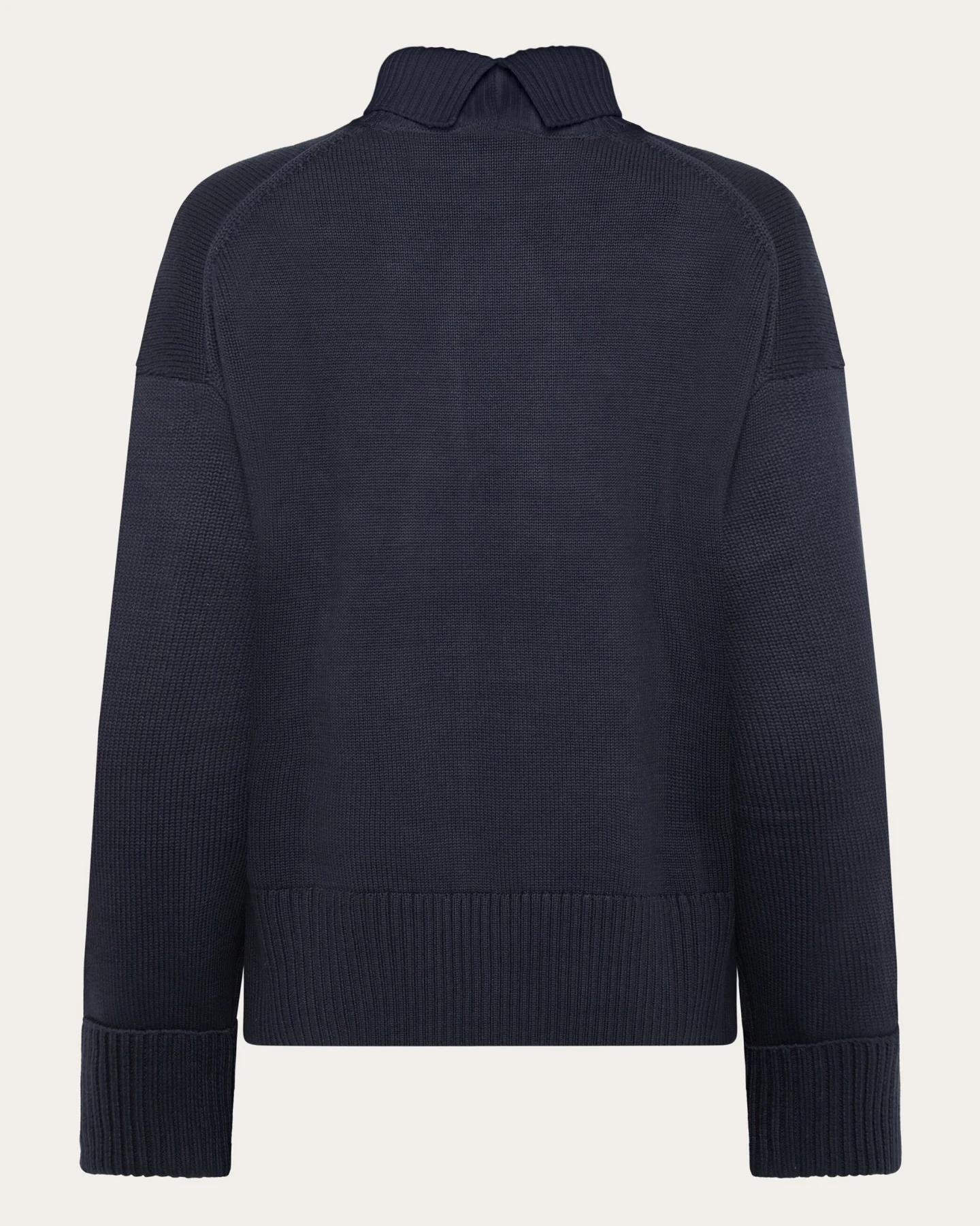 KnowledgeCotton Apparel Damen vegan Pullover Damen Rundhalsausschnitt Night Sky Navy – Ansicht 2