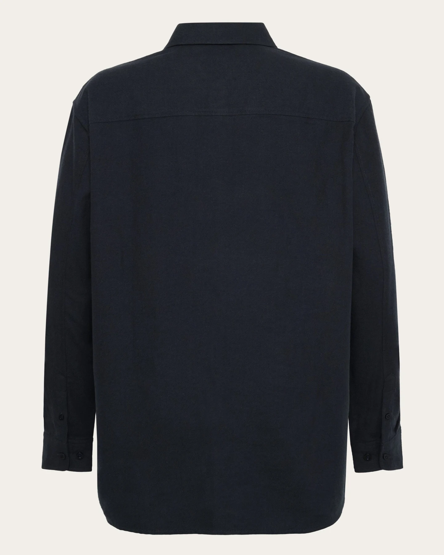 KnowledgeCotton Apparel Damen vegan Hemd Damen Flanell Total Eclipse Navy – Ansicht 2
