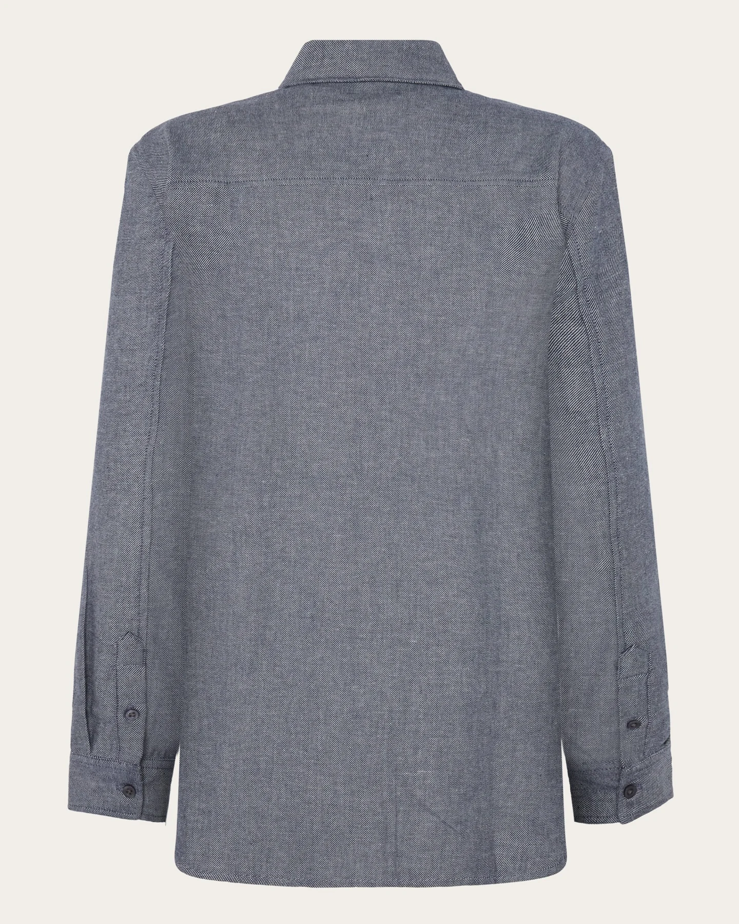 KnowledgeCotton Apparel Damen vegan Hemd Damen Flanell Nacht Himmelblau – Ansicht 2