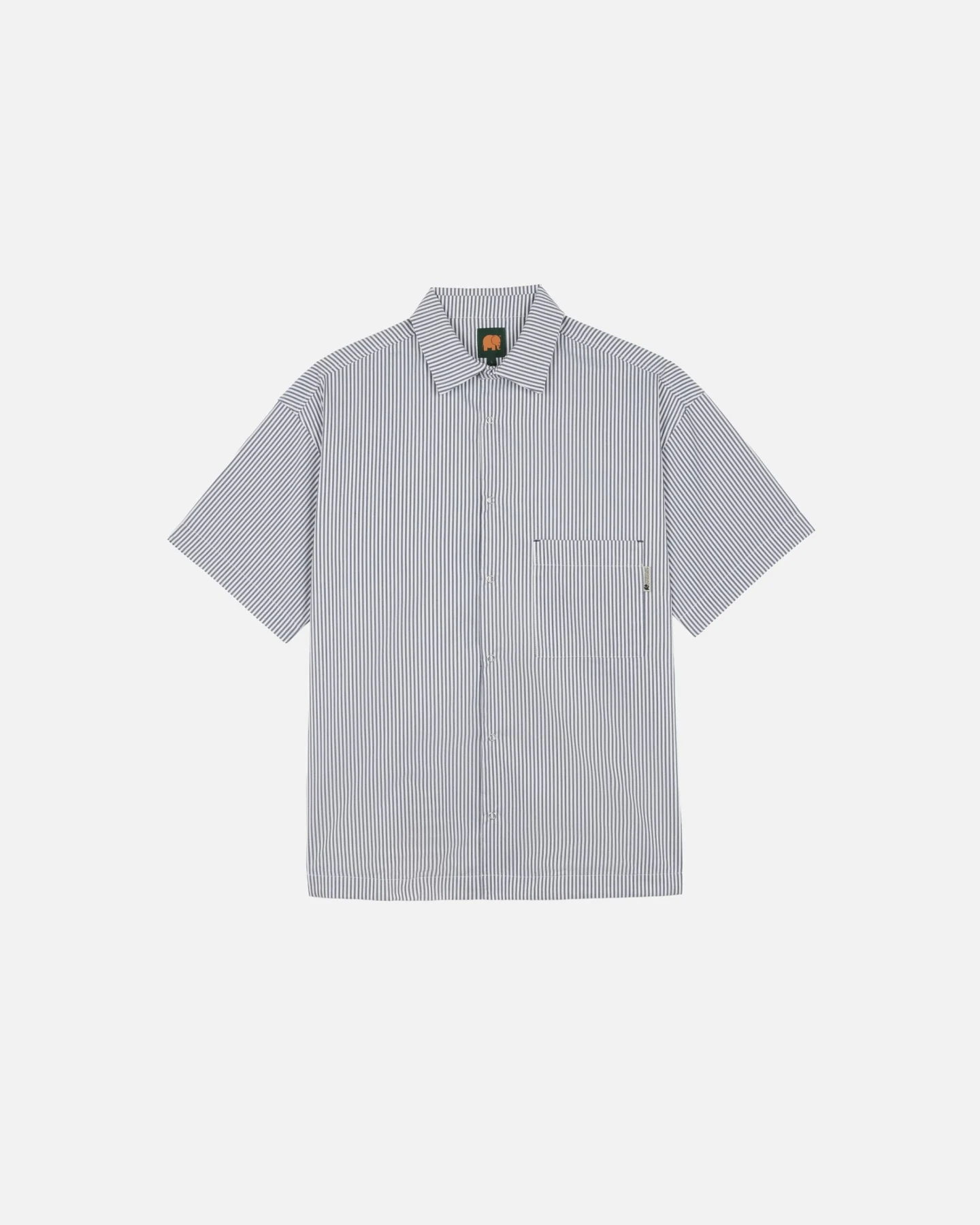 Trendsplant Herren vegan Hemd Mechanic Box Indigo Stripes – Ansicht 2