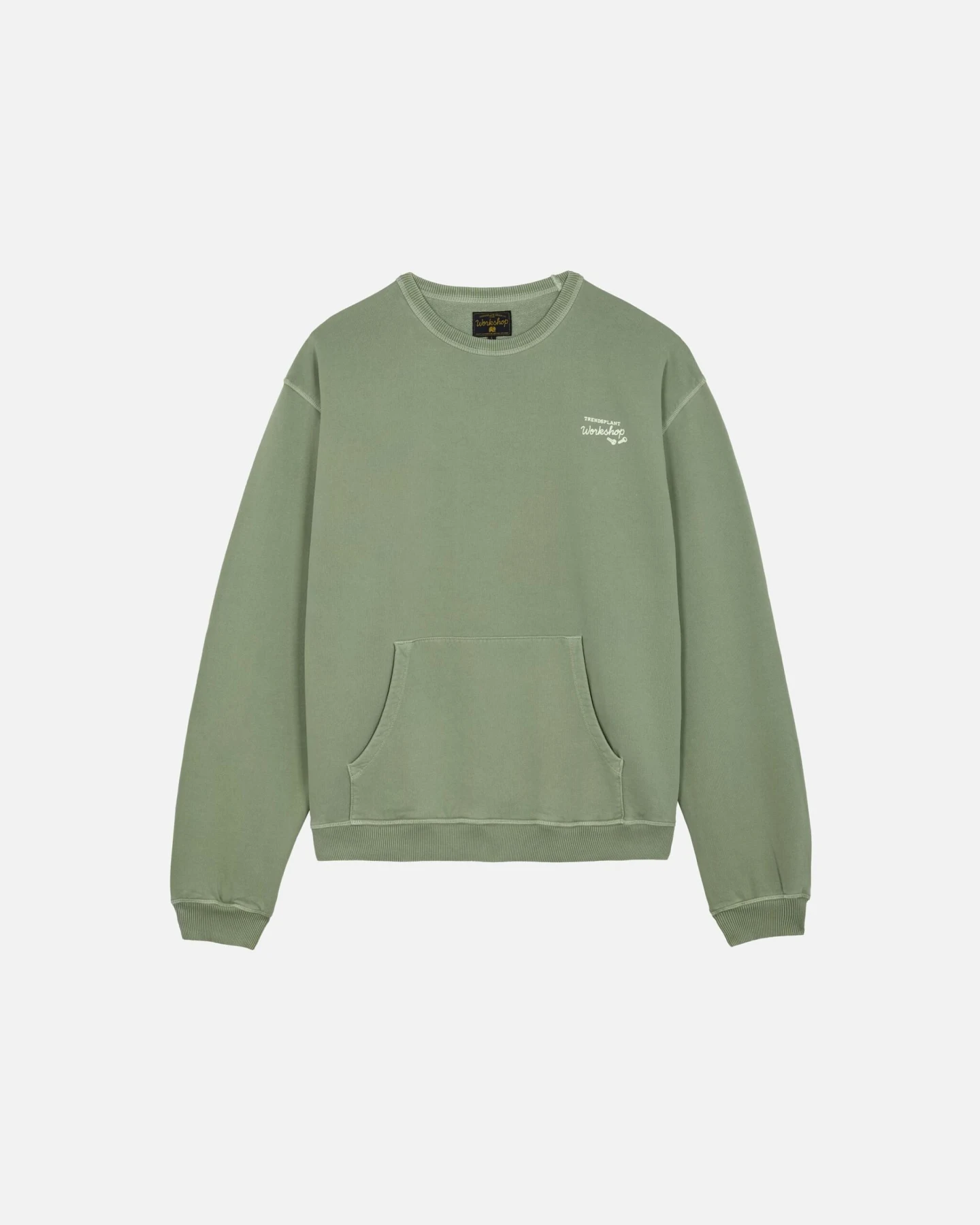 Trendsplant Herren vegan Pullover The Garage Hecke Grün – Ansicht 2