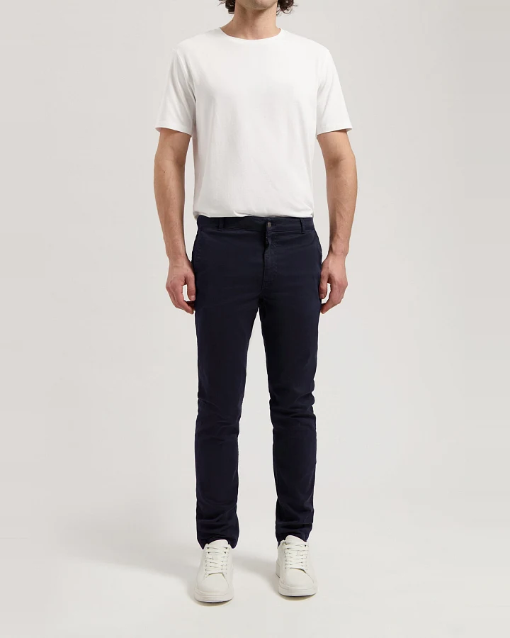 MUD Jeans Herren vegan Hose Mid Tapered Scott Dark Navy