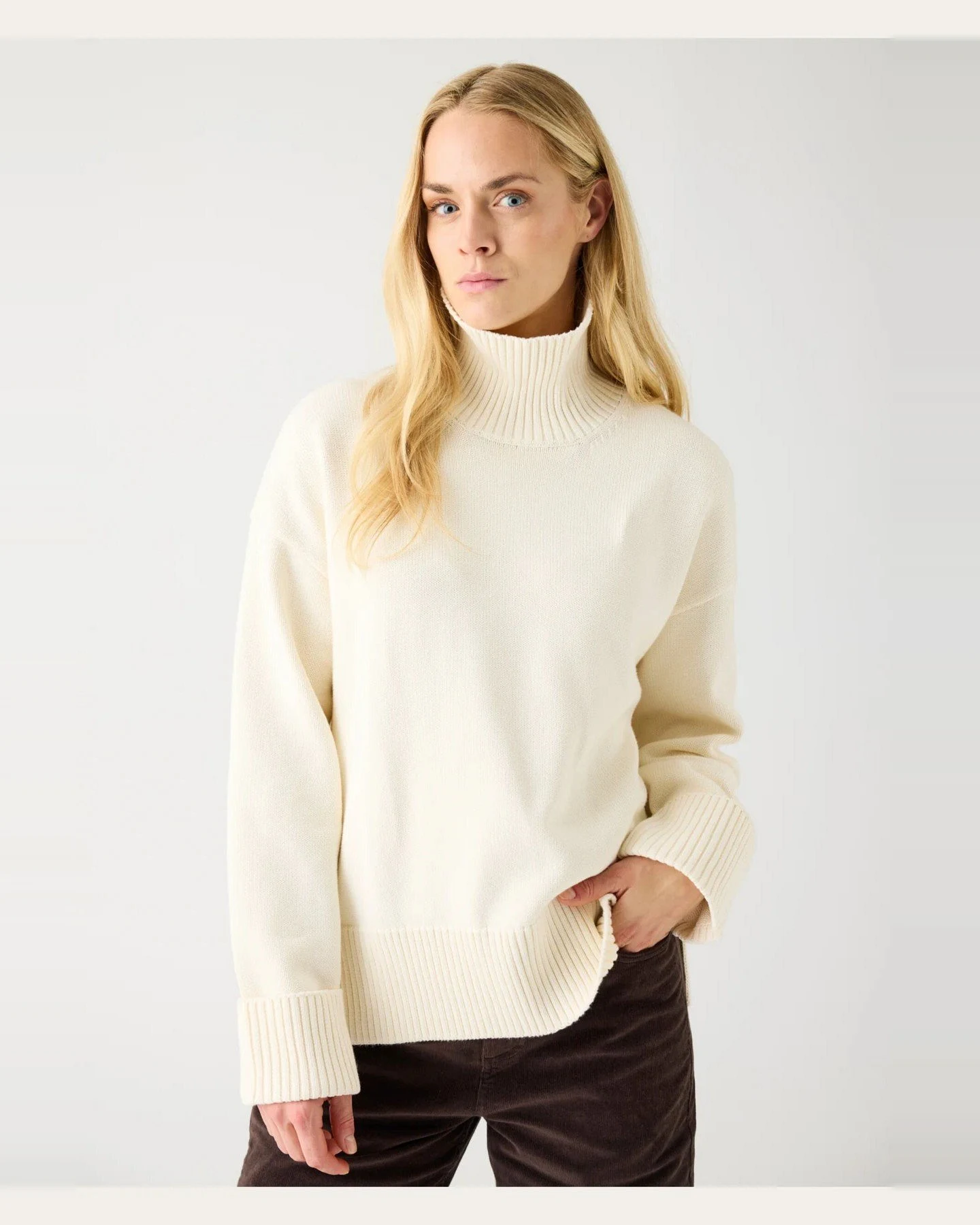 Strickpullover Crew Neck Rot – Ansicht 3