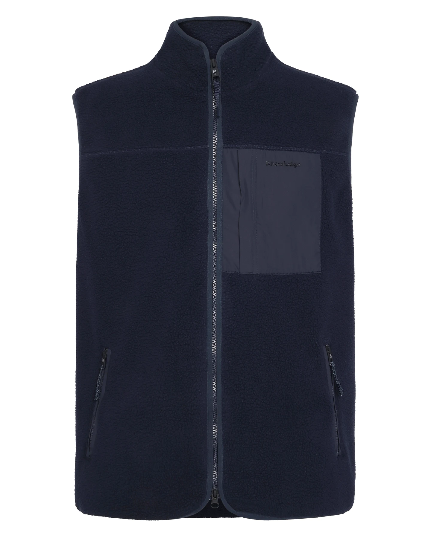 Weste Fit Zip Fleece Blau – Ansicht 2