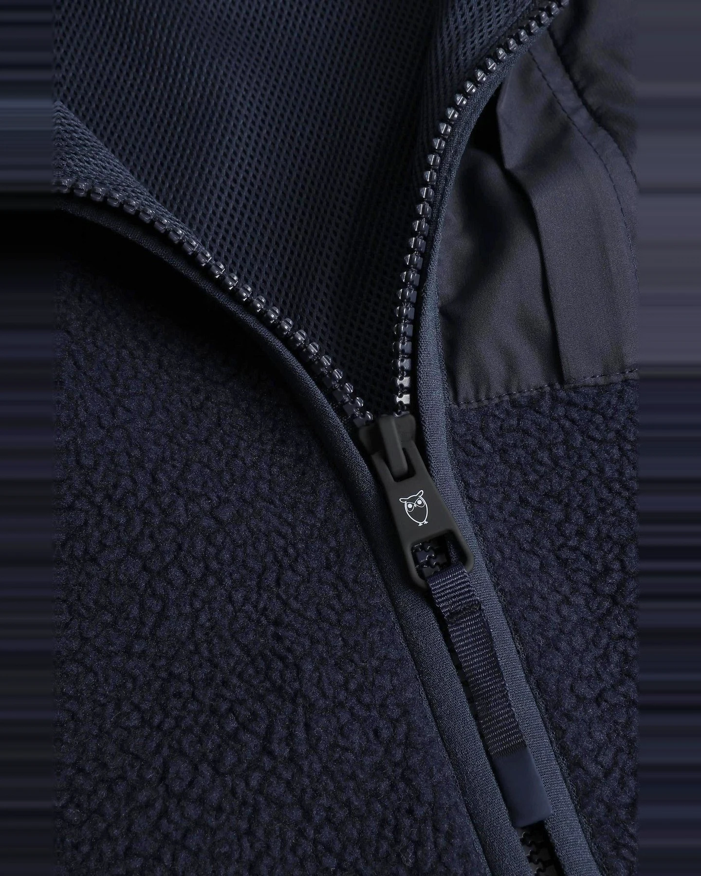 Weste Fit Zip Fleece Blau – Ansicht 6