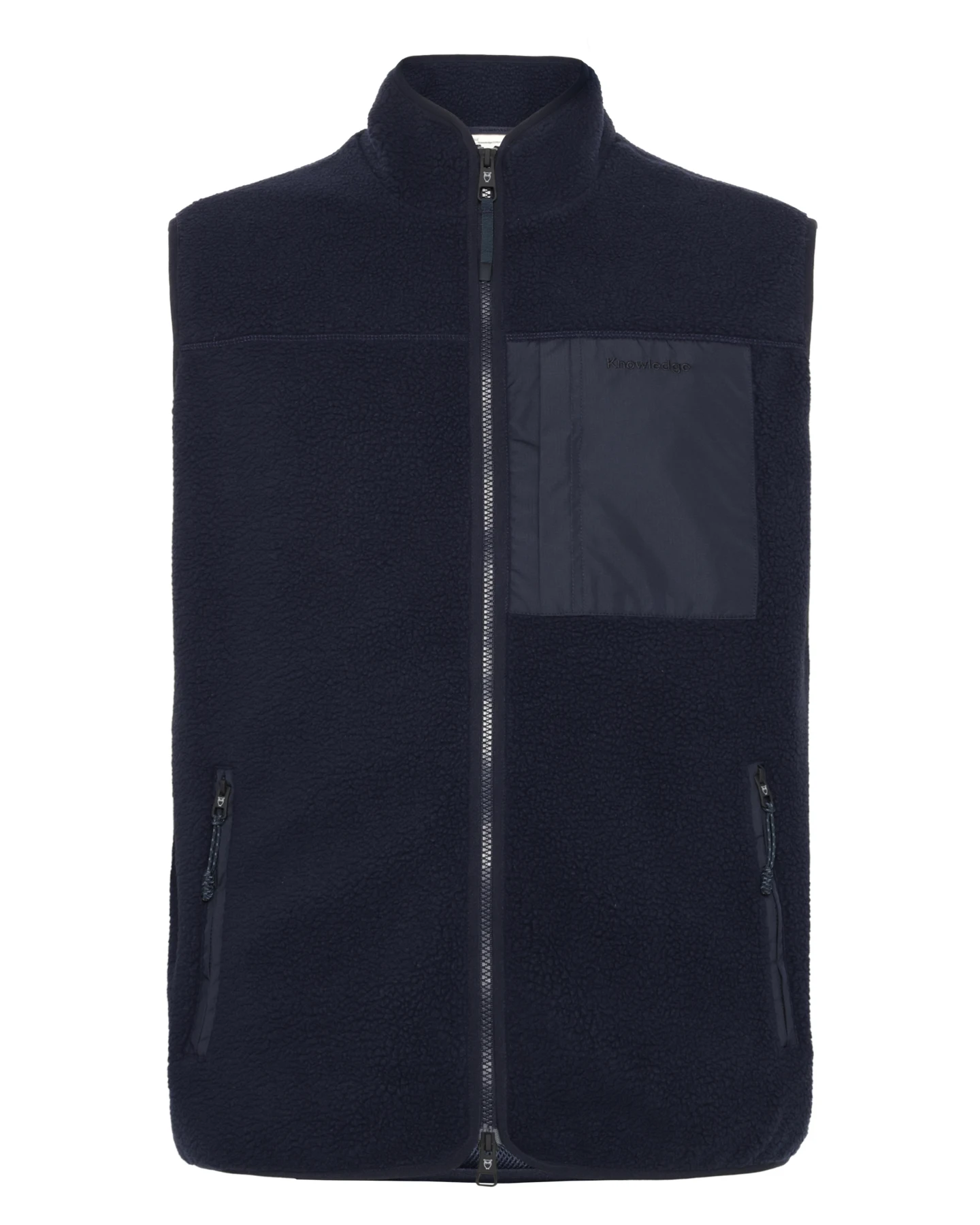 Weste Fit Zip Fleece Blau – Ansicht 4