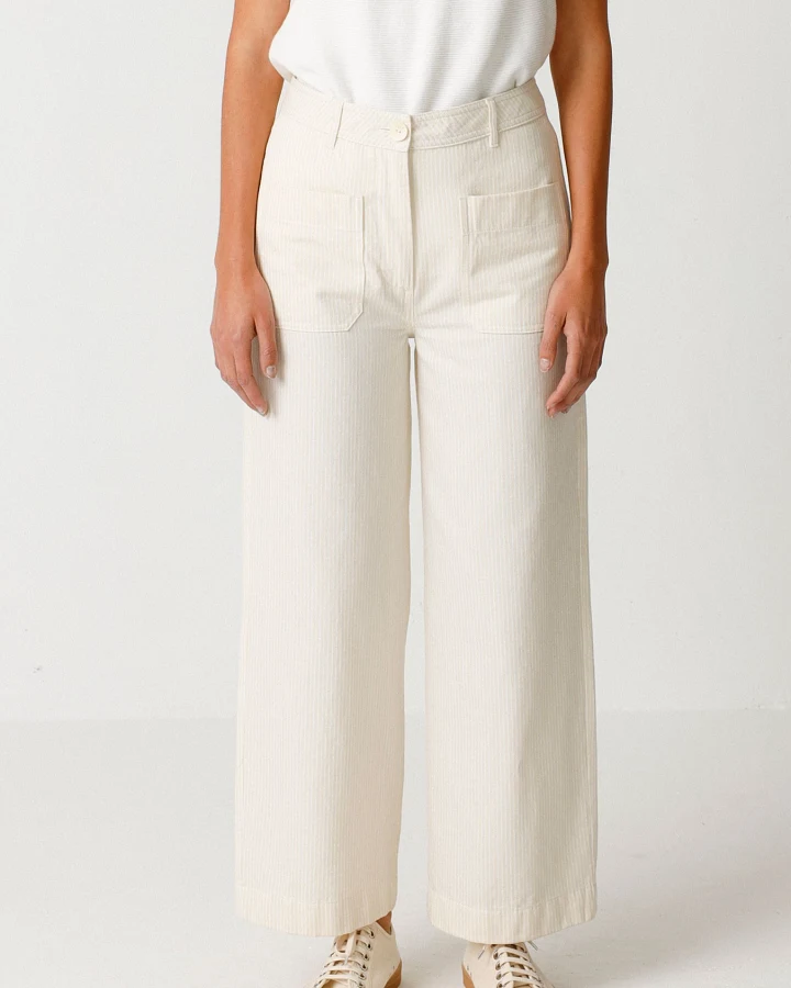 SKFK Damen vegan Hose Ohiane Weiß