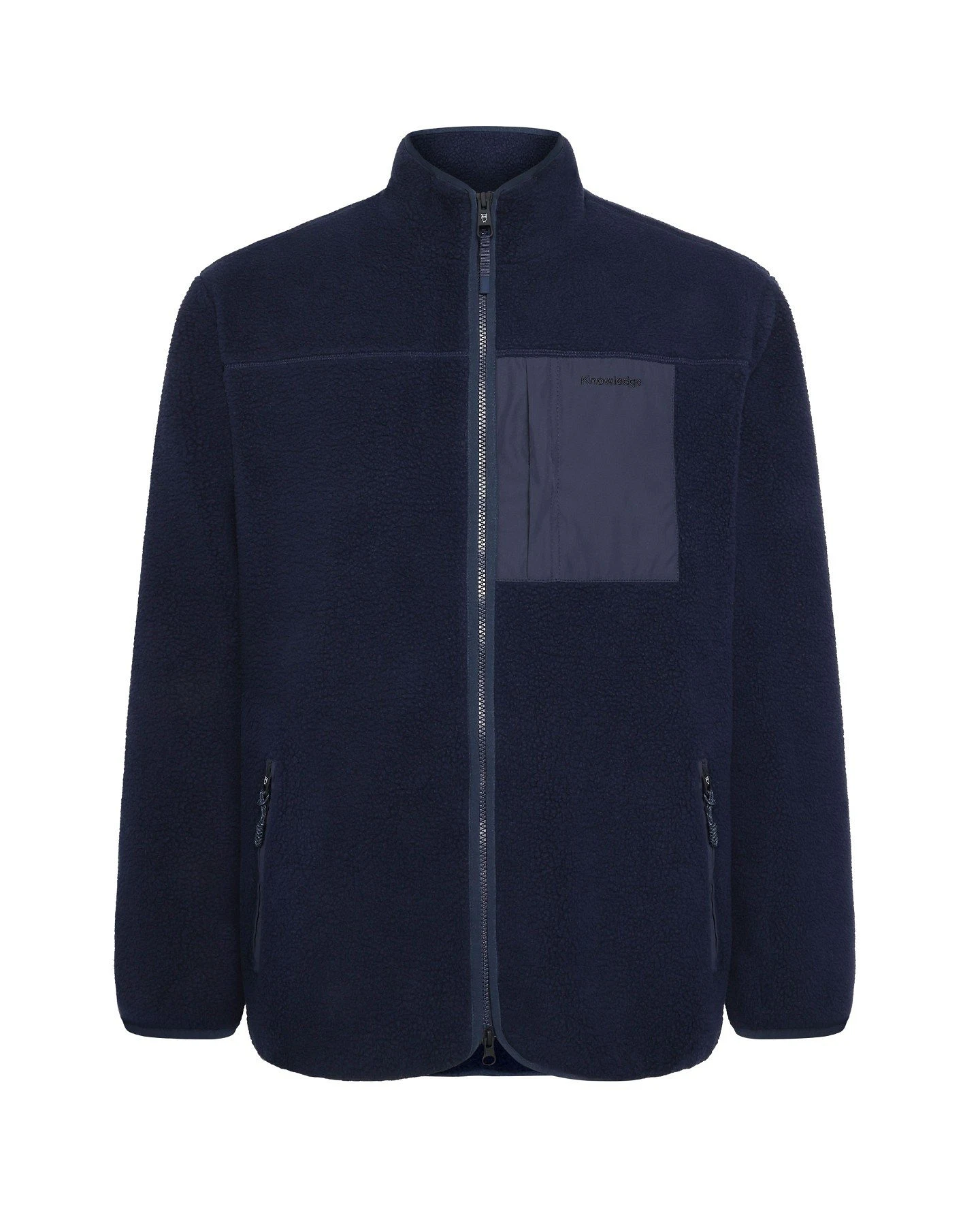 Jacke Fit Zip Fleece Blau – Ansicht 3