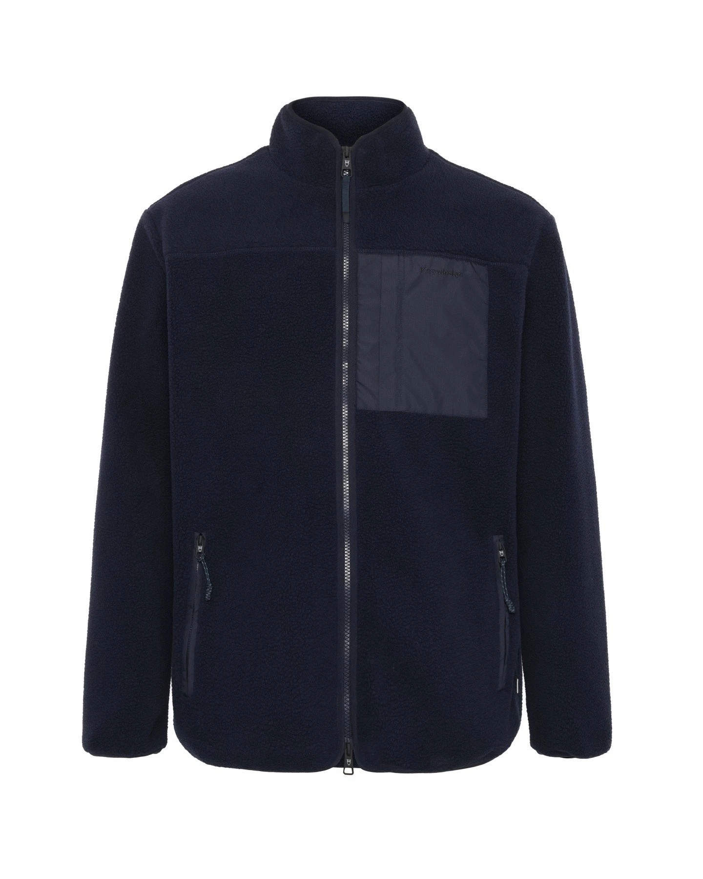 Jacke Fit Zip Fleece Blau – Ansicht 5
