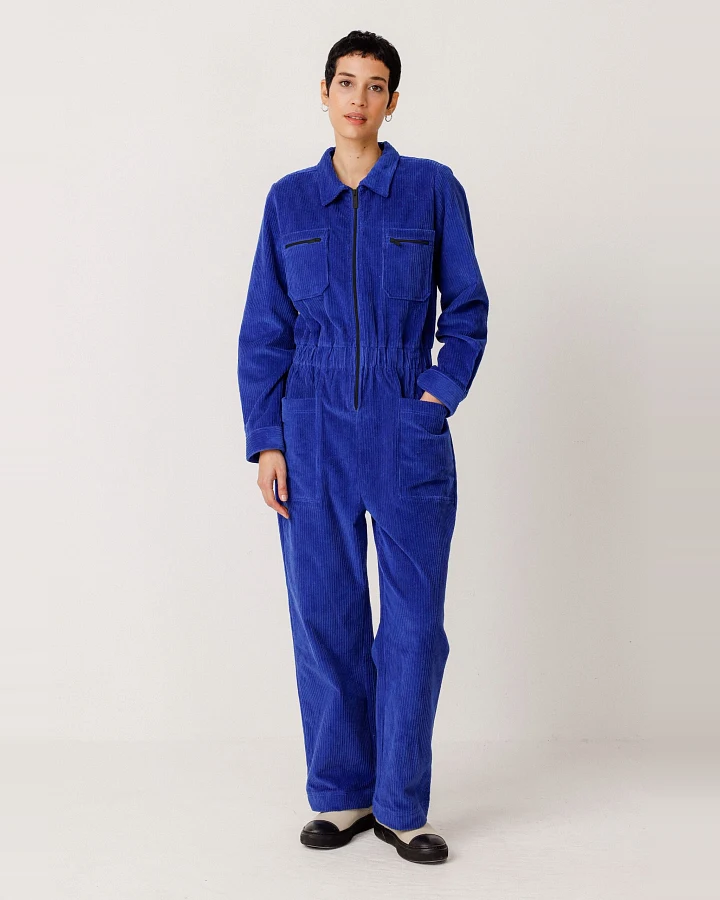 SKFK Damen vegan Jumpsuit Argi Blau
