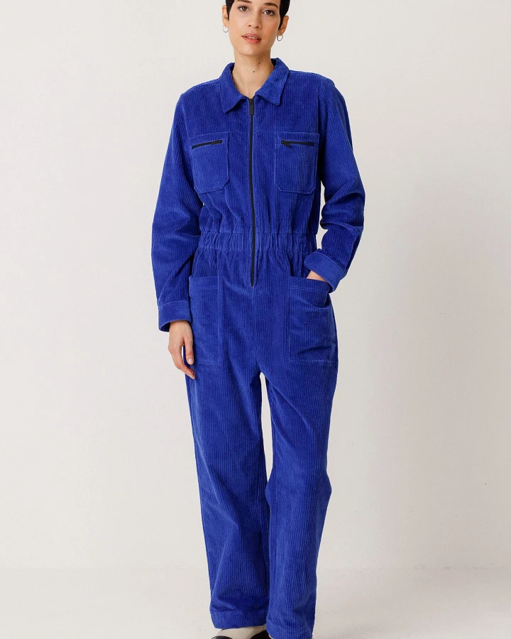 SKFK Damen vegan Jumpsuit Argi Blau