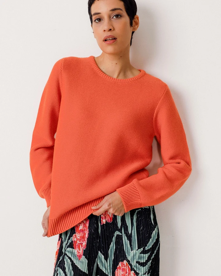 SKFK Damen vegan Pullover Iradi Orange