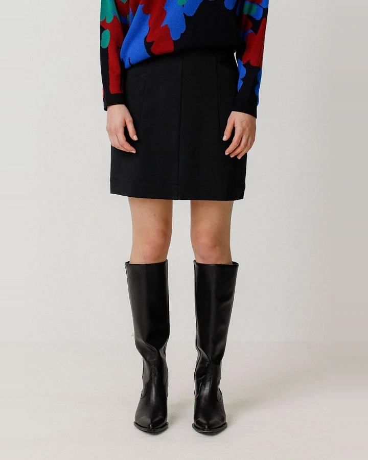 SKFK Damen vegan Rock Amale Schwarz