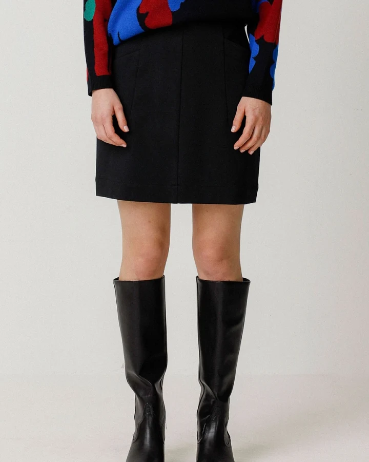 SKFK Damen vegan Rock Amale Schwarz