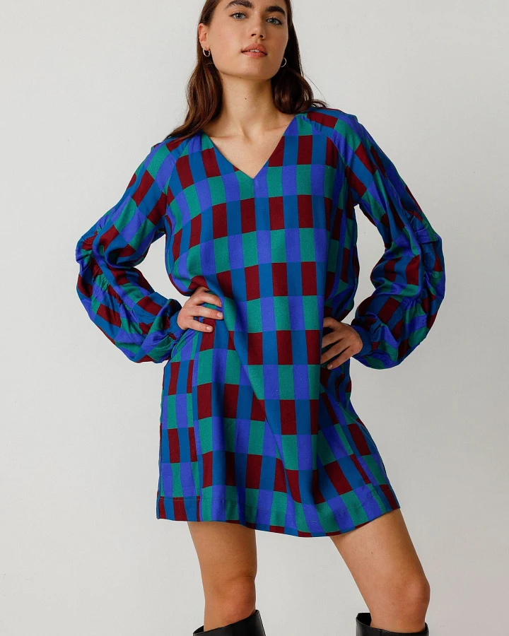 SKFK Damen vegan Kleid Irai Mehrfarbig
