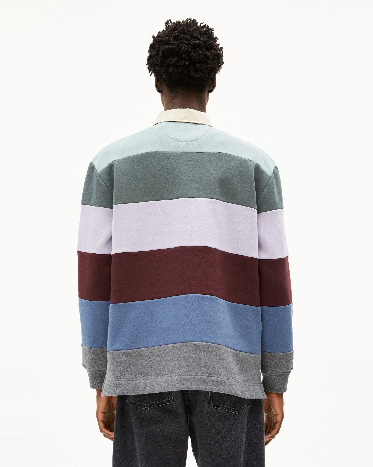 Sweatshirt Aadru LS Rugby Fleece Lila – Ansicht 2