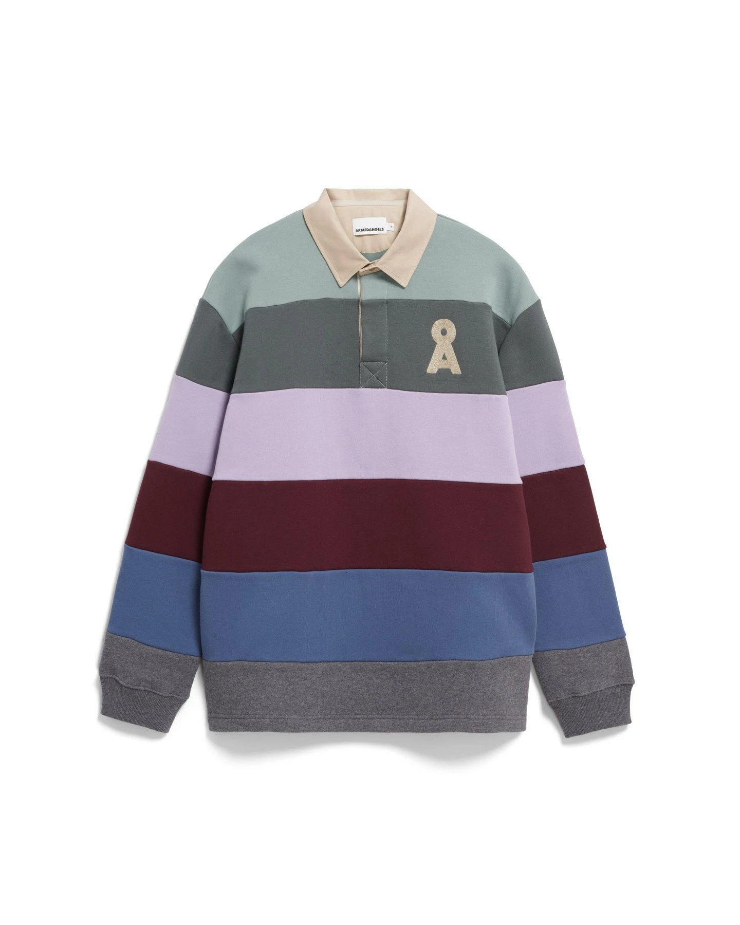 Sweatshirt Aadru LS Rugby Fleece Lila – Ansicht 5