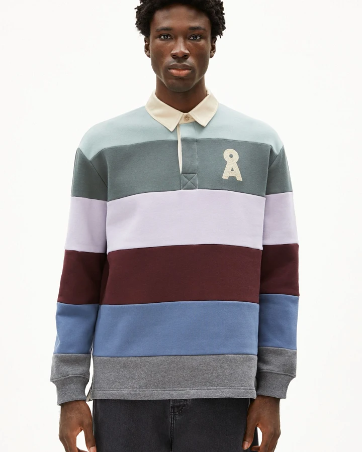 Sweatshirt Aadru LS Rugby Fleece Lila