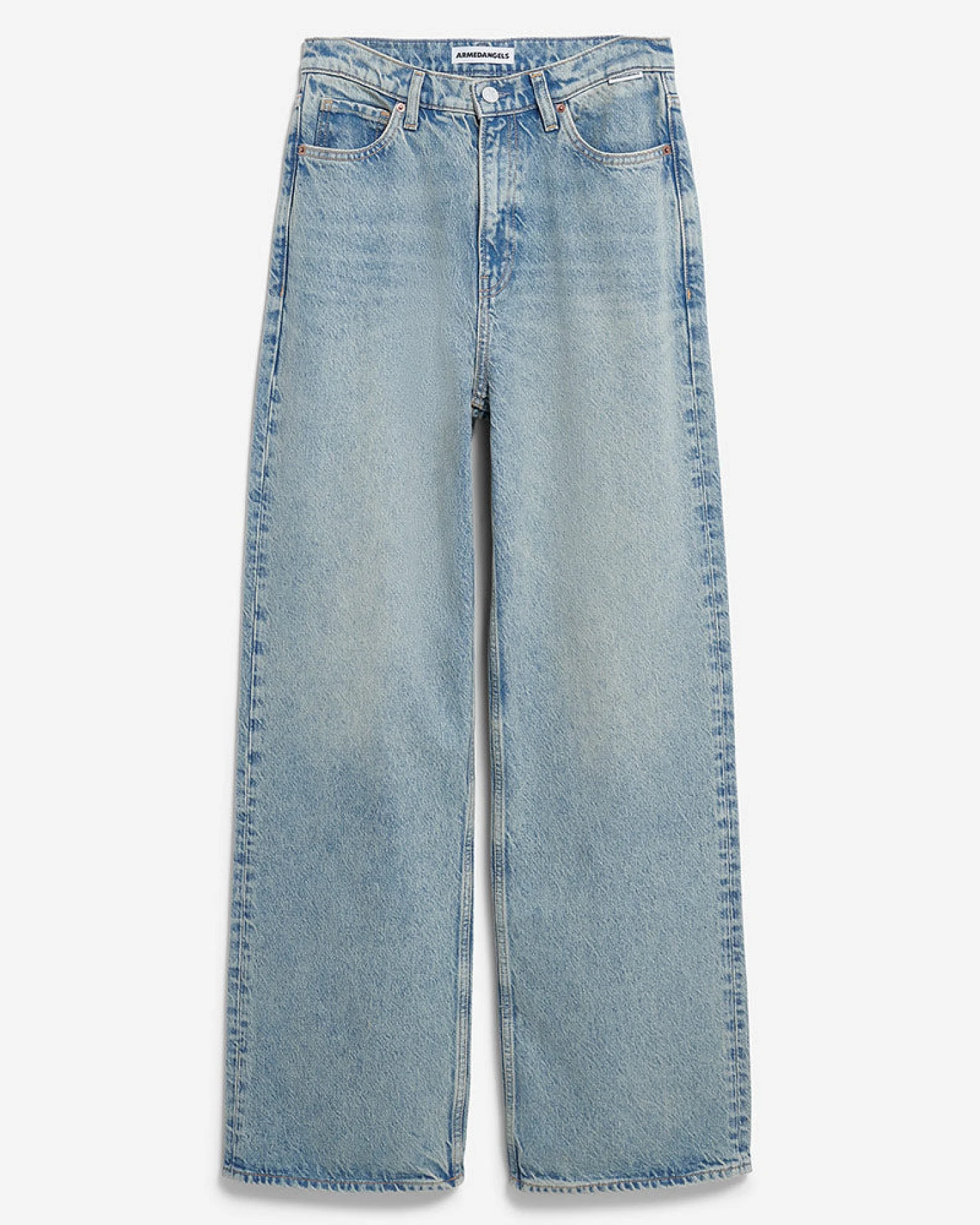 ARMEDANGELS Damen vegan Jeans Weites Bein Enijaa Airy Blau – Ansicht 2