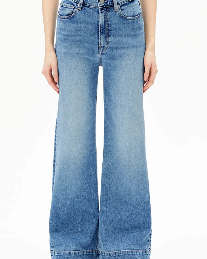 ARMEDANGELS Damen vegan Jeans Weites Bein Murliaa Aufhellen