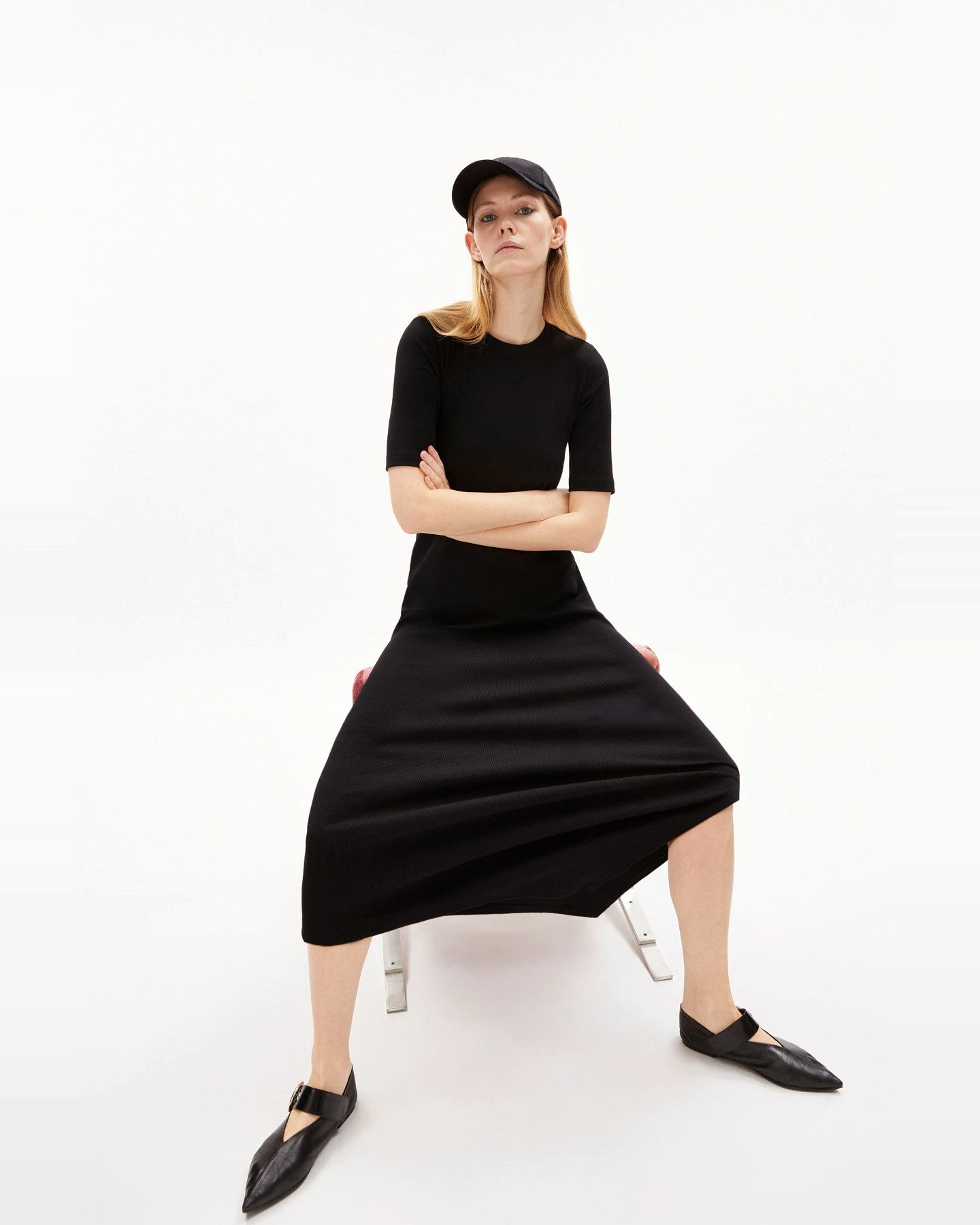 Kleid Sehaaraa Schwarz – Ansicht 2