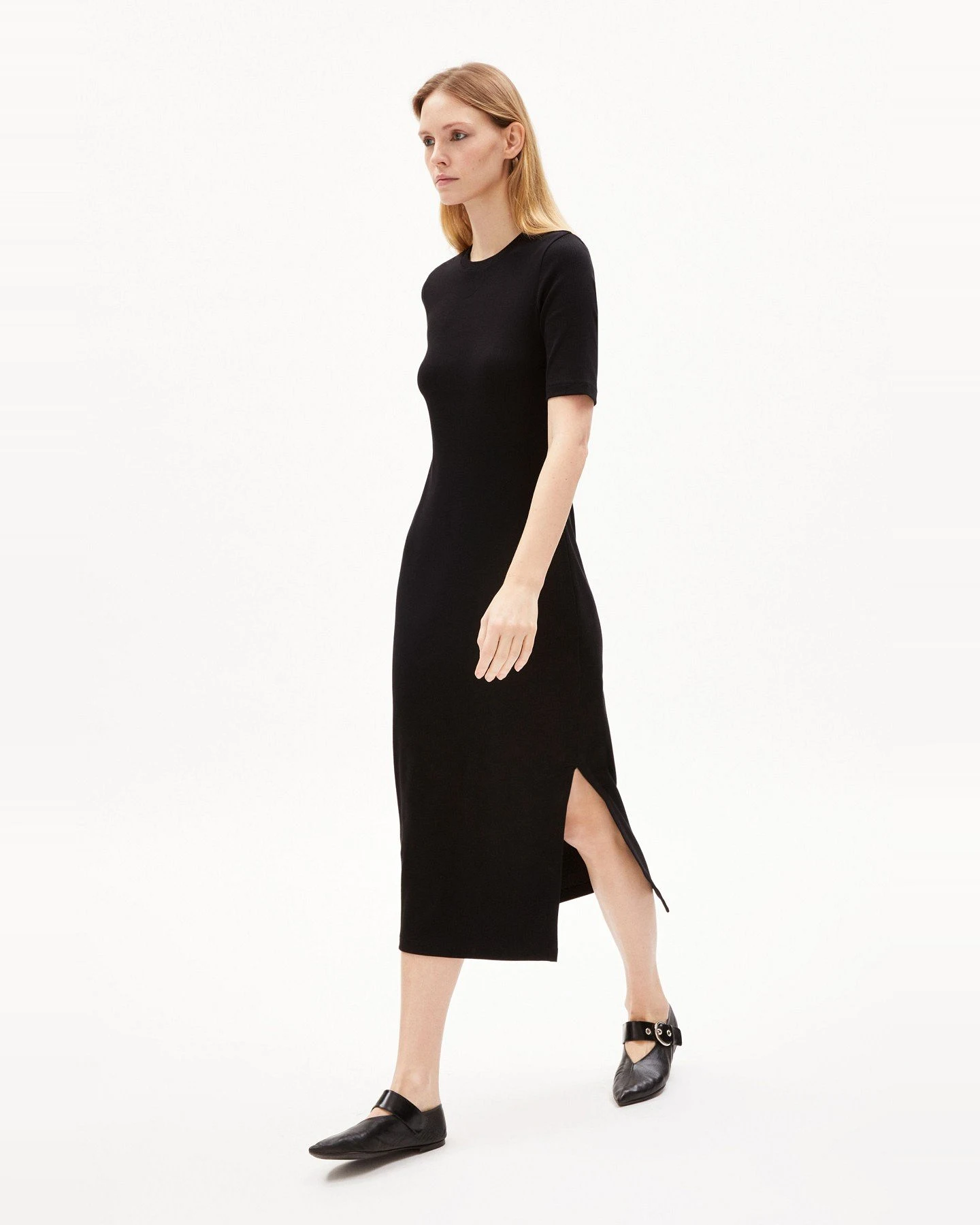 Kleid Sehaaraa Schwarz – Ansicht 3