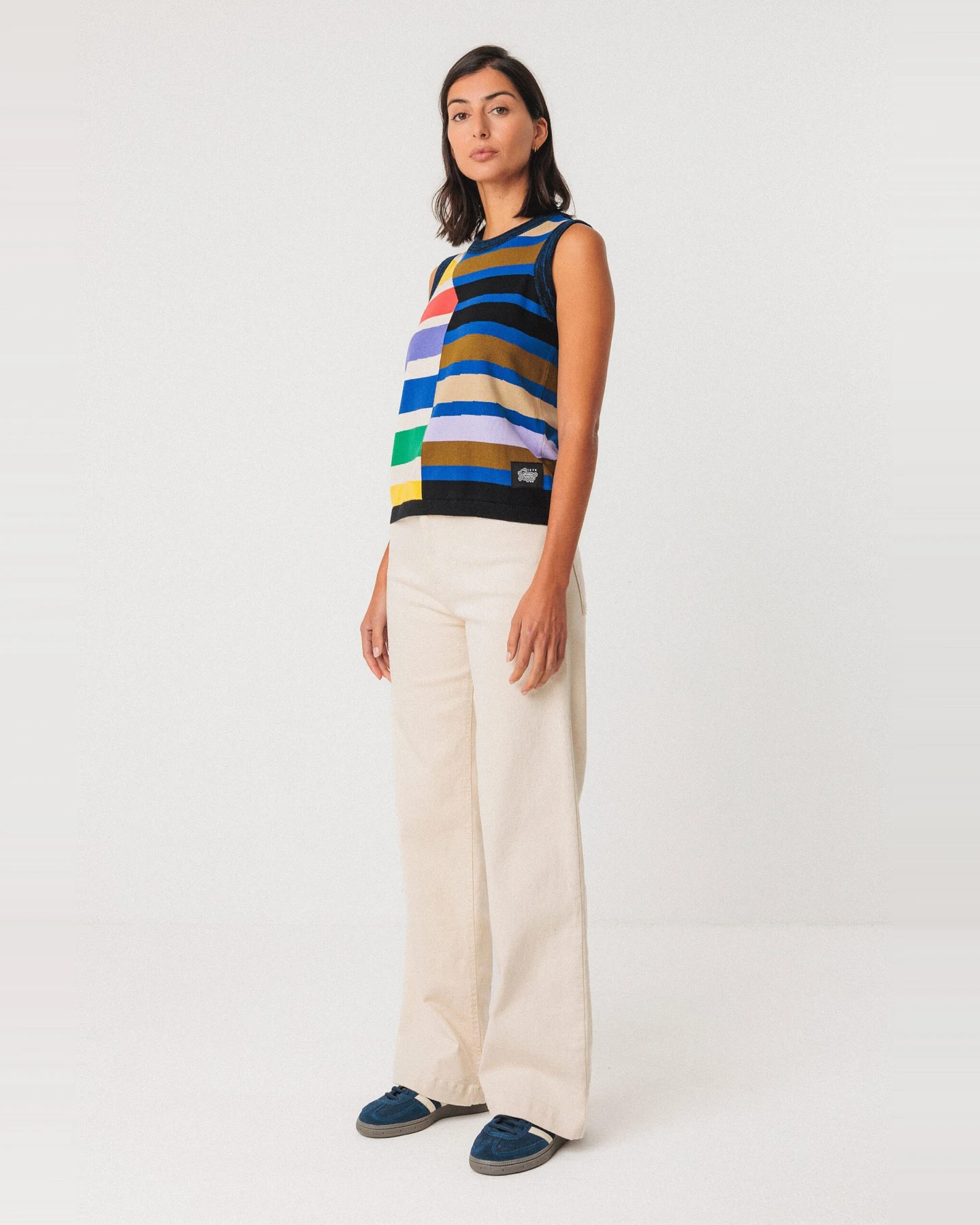 SKFK Damen vegan Top Naiara Mehrfarbig – Ansicht 2