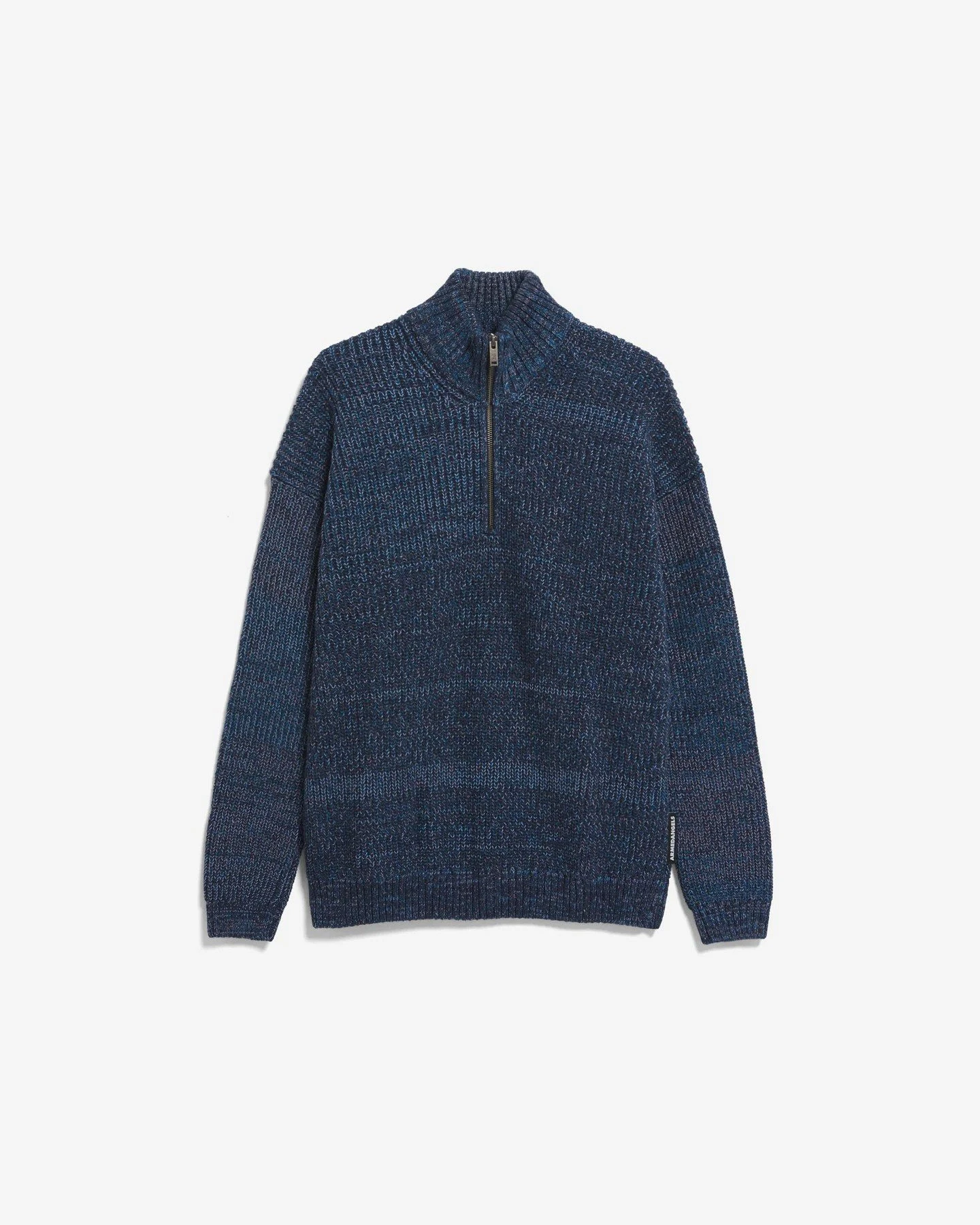 Strickpullover Michaael Mouline Wollmix Blau – Ansicht 6