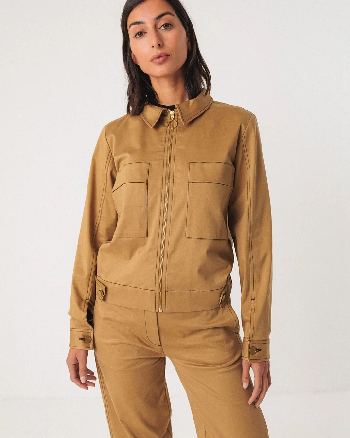 SKFK Damen vegan Jacke Hize Braun