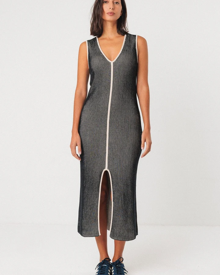 SKFK Damen vegan Kleid Ada Schwarz
