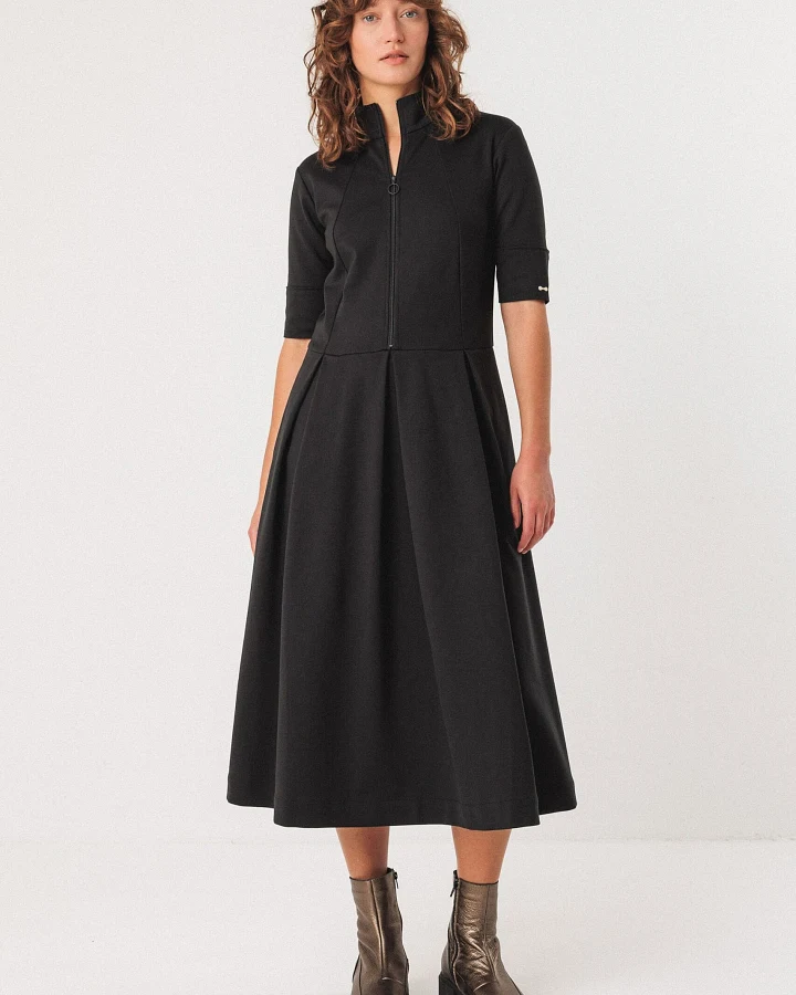 SKFK Damen vegan Kleid Alaitza Schwarz