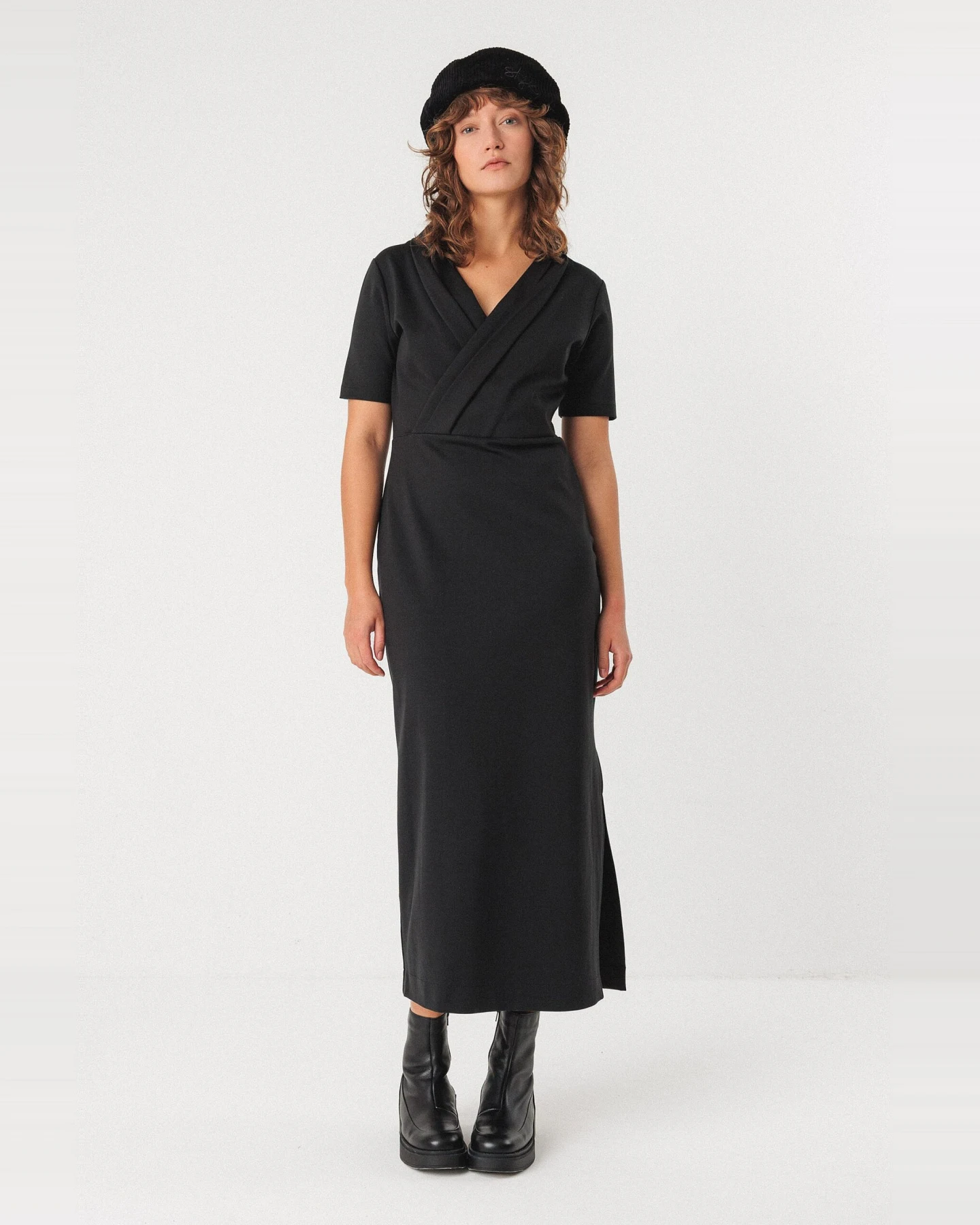 SKFK Damen vegan Kleid Mara Schwarz – Ansicht 2