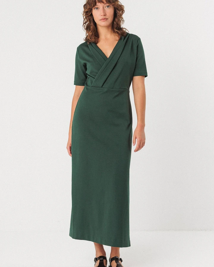 SKFK Damen vegan Kleid Mara Green