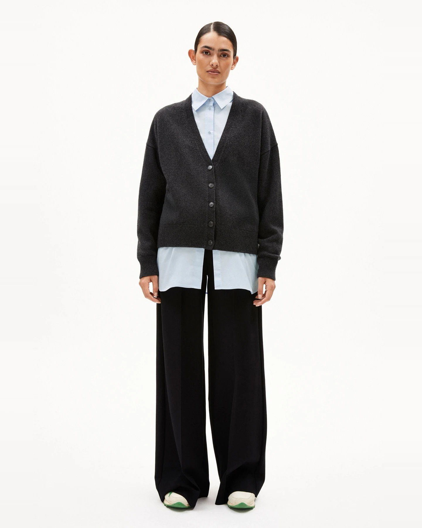 Wolljacke Kaaja Kaschmir Grau – Ansicht 4