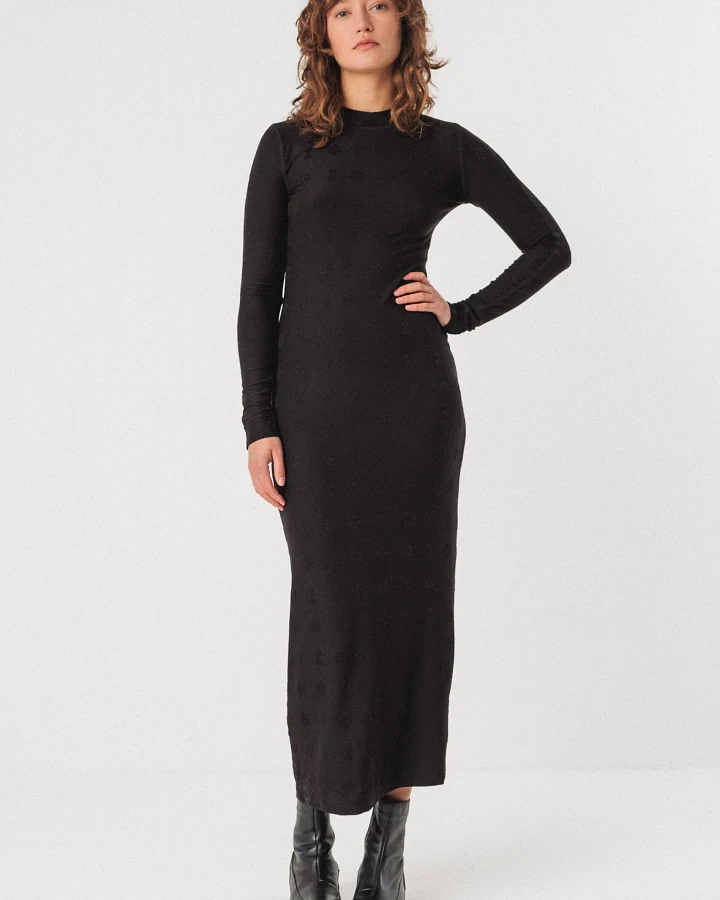 SKFK Damen vegan Kleid Gaua Schwarz