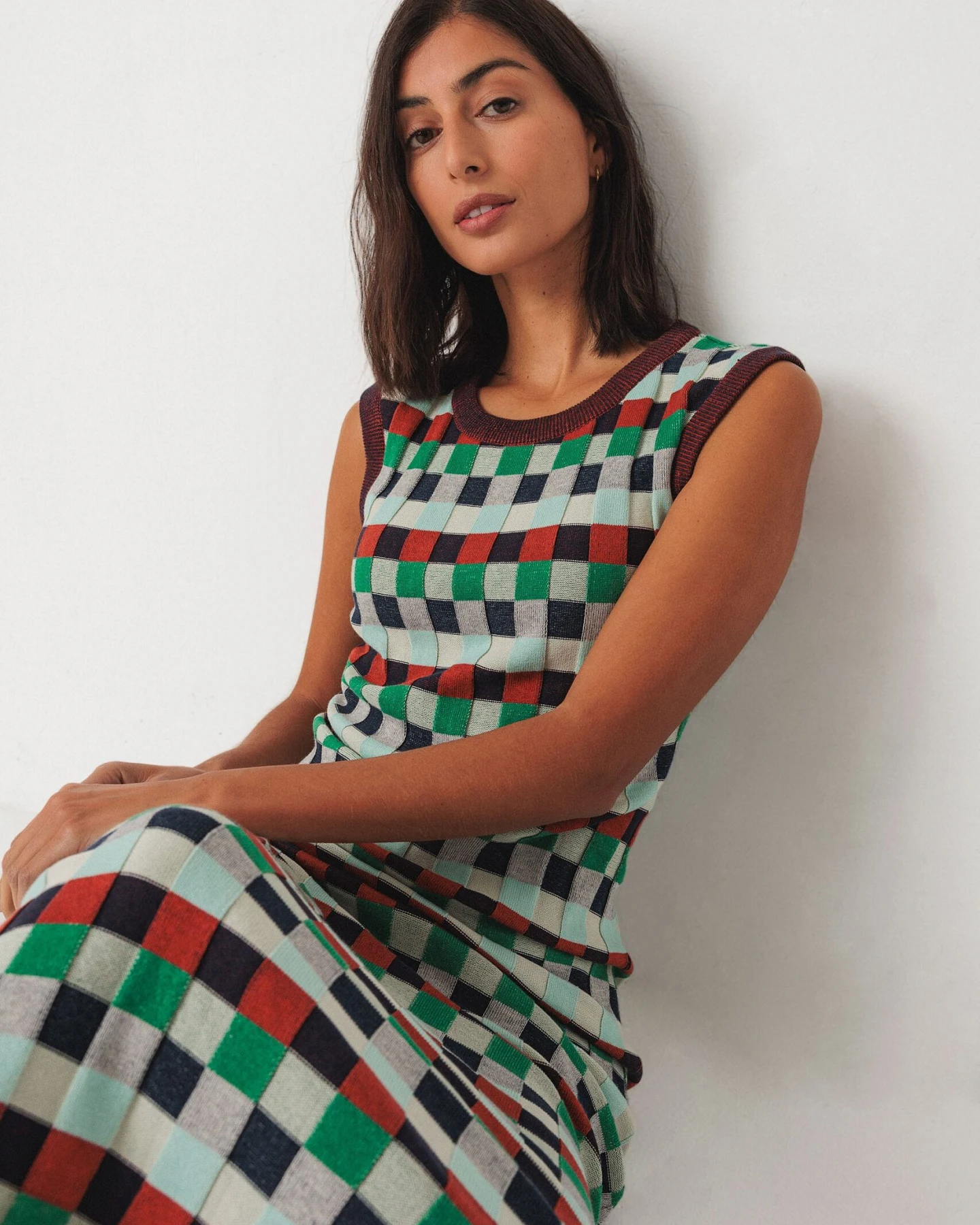 SKFK Damen vegan Kleid Idi Mehrfarbig – Ansicht 2