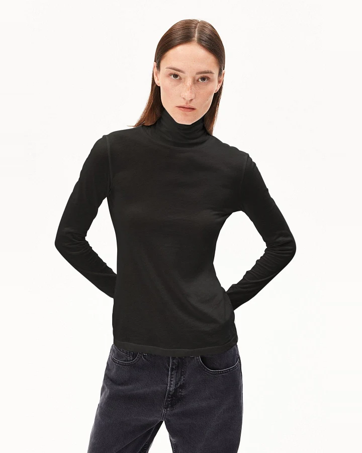 Longsleeve Grazilianaa Soft Schwarz