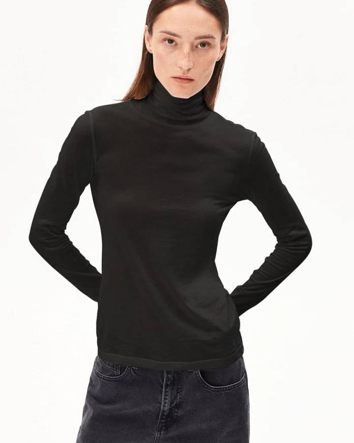 Longsleeve Grazilianaa Soft Schwarz