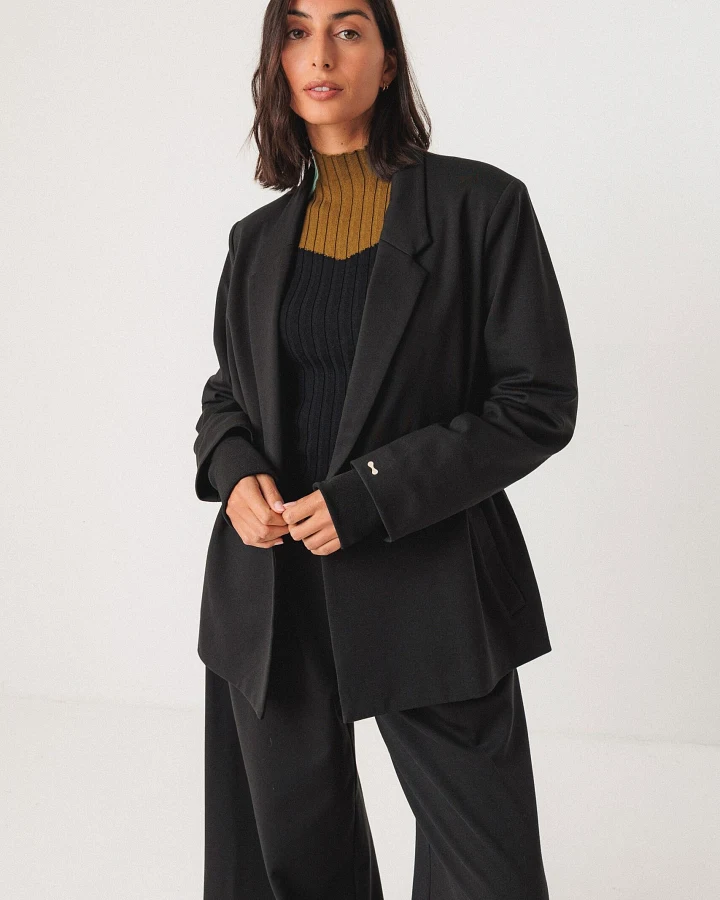 SKFK Damen vegan Blazer Iratz Schwarz