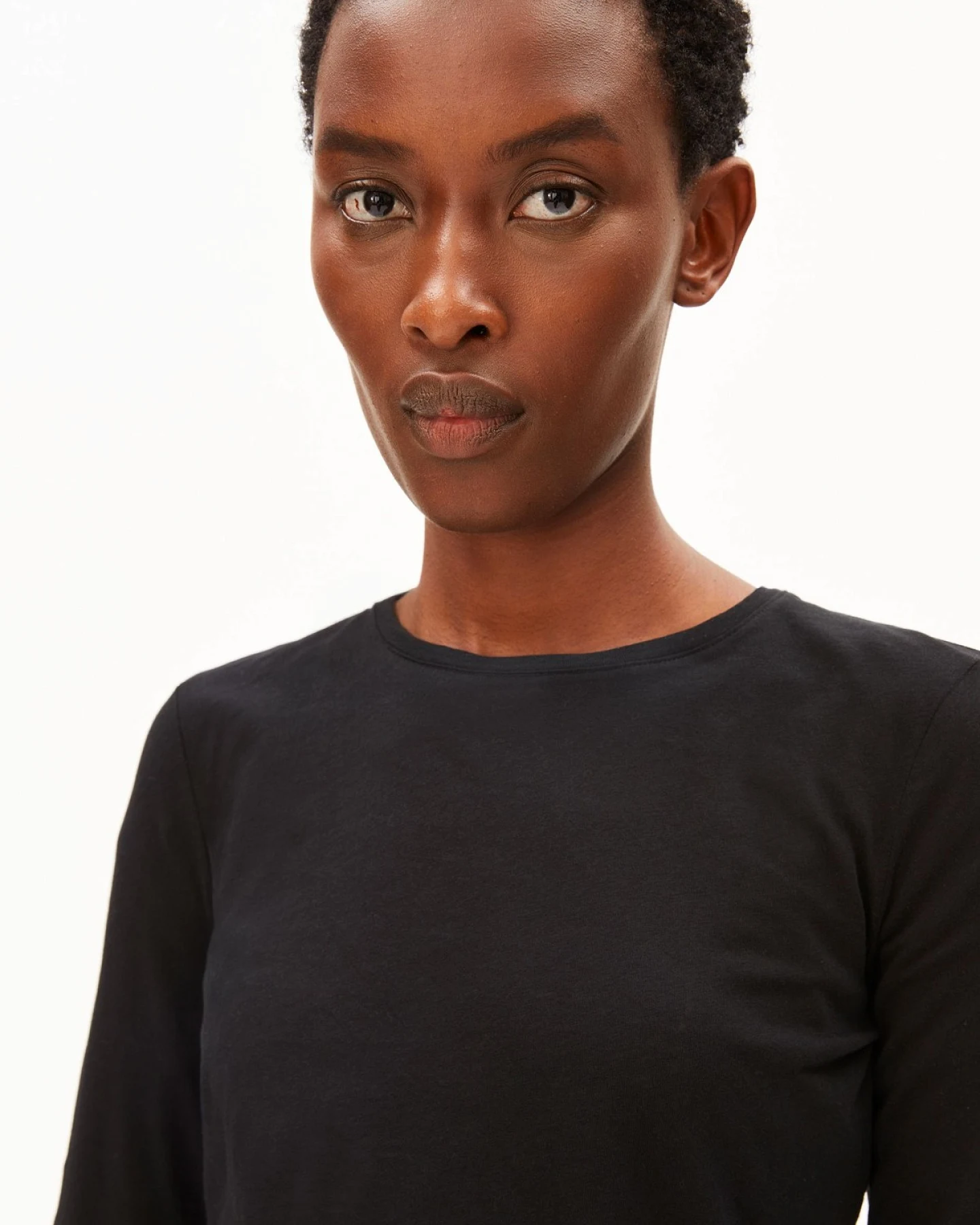 Longsleeve Einiaara Soft Schwarz – Ansicht 3