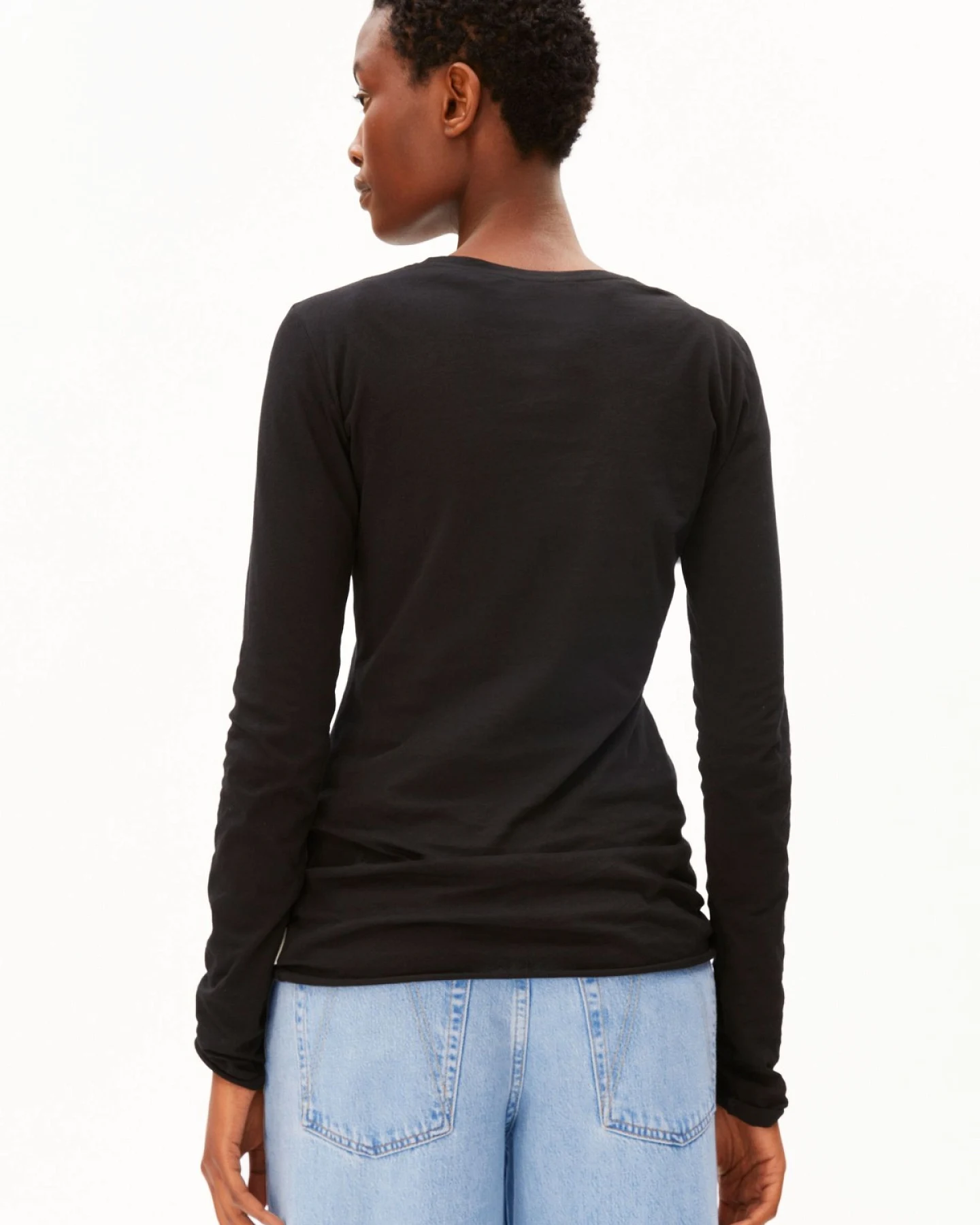 Longsleeve Einiaara Soft Schwarz – Ansicht 2