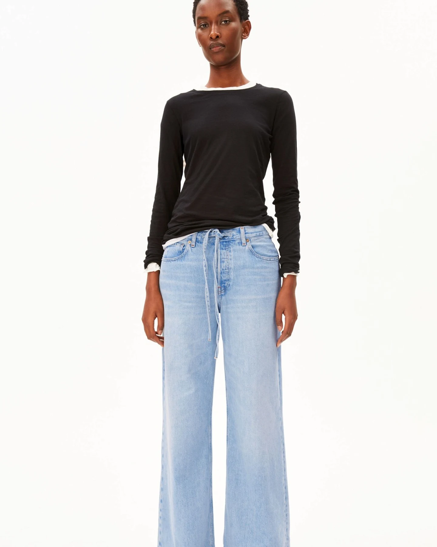 Longsleeve Einiaara Soft Schwarz – Ansicht 4