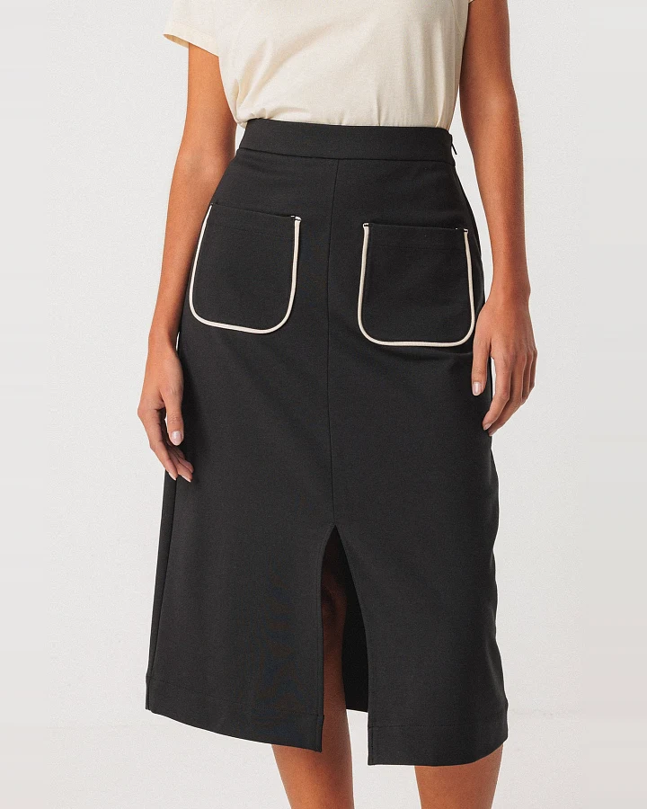SKFK Damen vegan Rock Eza Schwarz