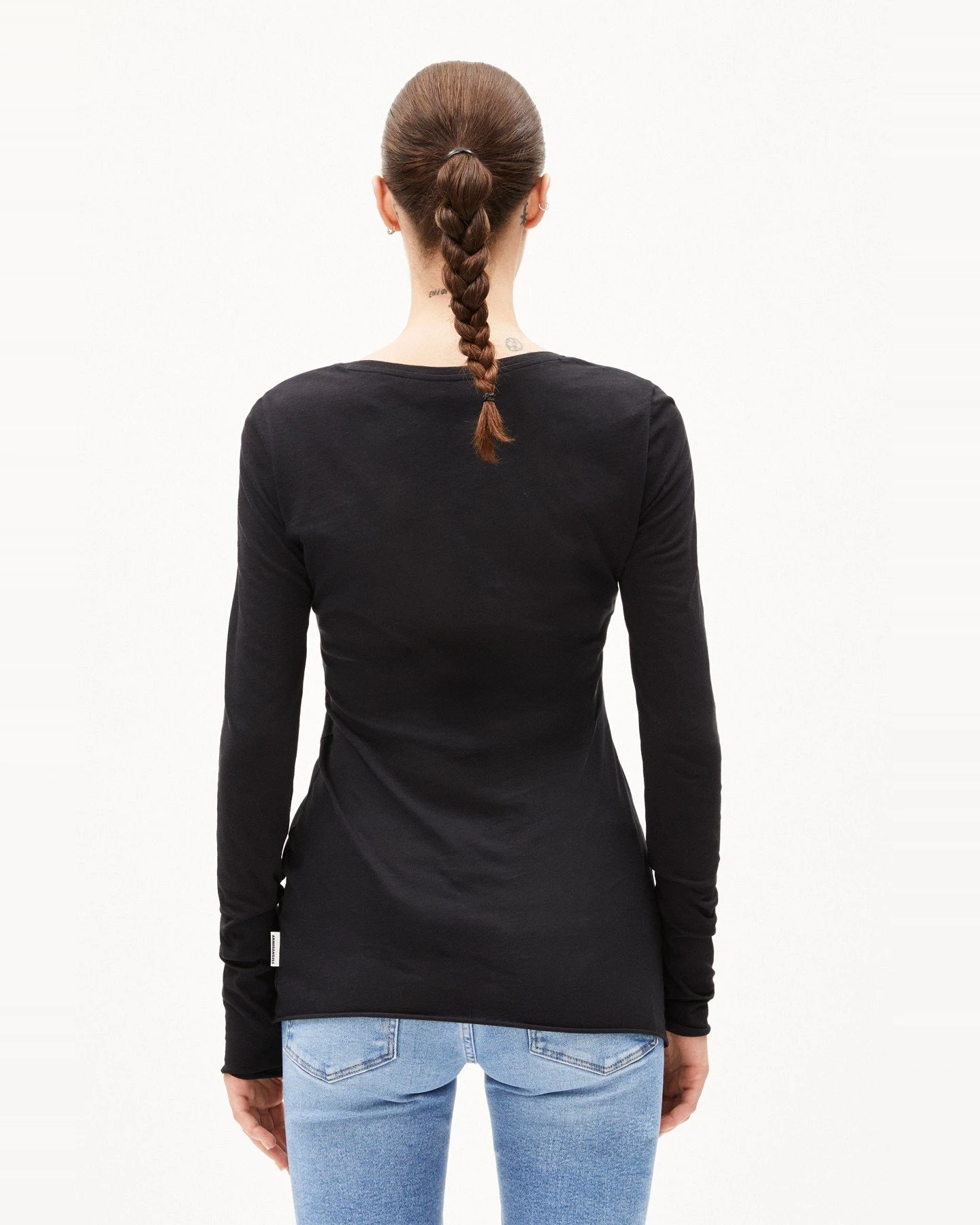 Longsleeve Einiaara Soft Schwarz – Ansicht 4