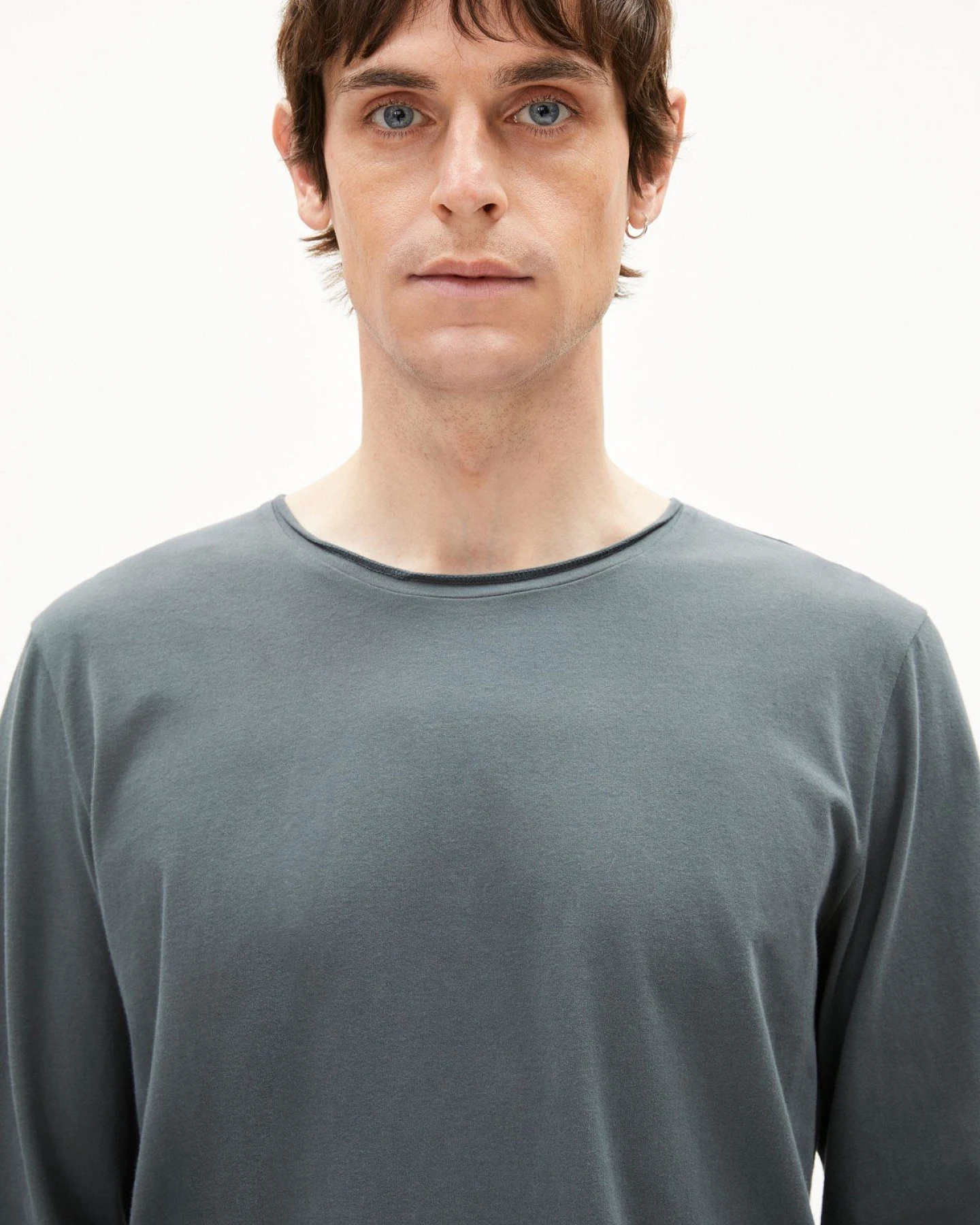 Longsleeve Maarkos Brushed Grün – Ansicht 4