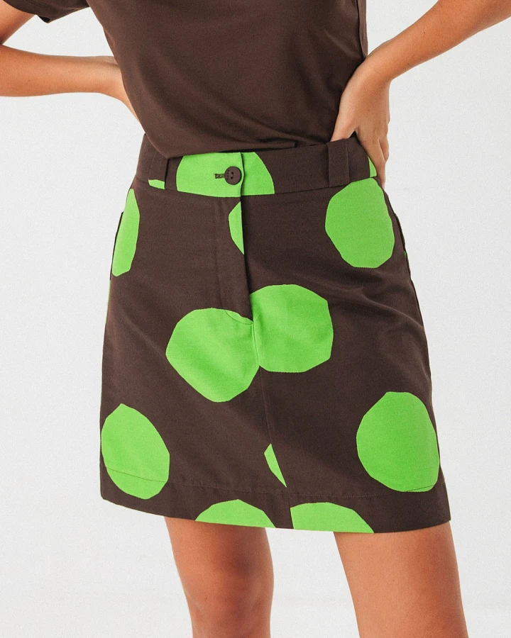 SKFK Damen vegan Rock Bake Braun/Grün