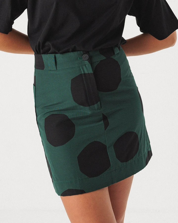 SKFK Damen vegan Rock Bake Grün/Schwarz