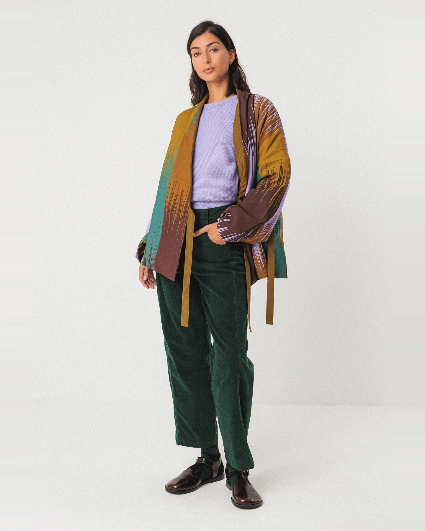 SKFK Damen vegan Pullover Iradi Violett – Ansicht 2